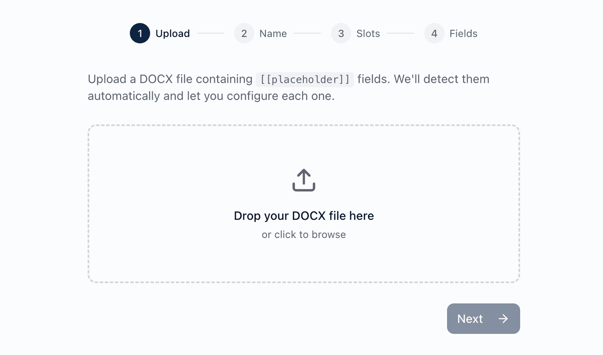 Upload Your Template
